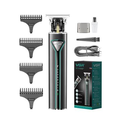 VGR V-009 Professional Pro Li Outliner Cordless Hair Clipper with Dual Motor Grooming Kits T-Blade Close Cutting Trimmer for Men