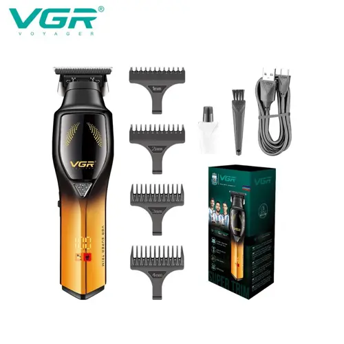 VGR V-187 Professional Cordless Hair Trimmer for Men – USB Charging, Barber-Grade Electric Grooming Tool