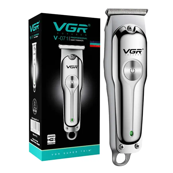 VGR V-071 Professional Beard Trimmer for Men, 2X Fast Charging, USB Type C, 120 Min Runtime