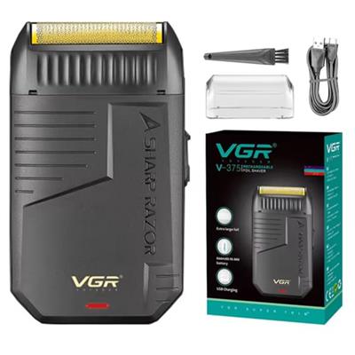 VGR V-375 Professional Electric Ultra-Thin Shaver Rechargeable Razor for Face Care Beard Trimmer Reciprocating Blade with USB Travel Shaver