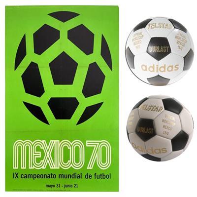 Adidas Telstar Durlast 1970 FIFA World Cup Football Size 5 - Vintage Soccer Ball