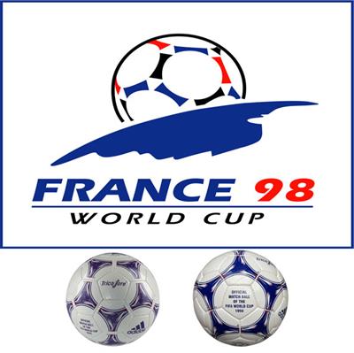 Tricolore Football Fifa World Cup France 1998 Official Match Soccer Ball Size 5