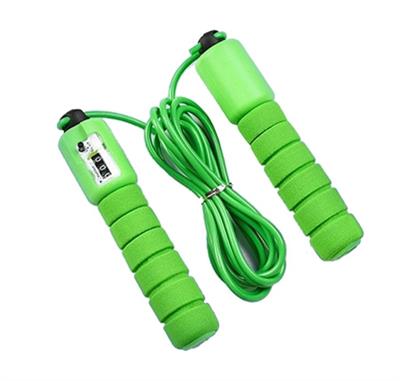 Green skip rope wit couting