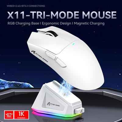 Attack Shark x11 with Magnetic Dock Wireless Gaming Mouse