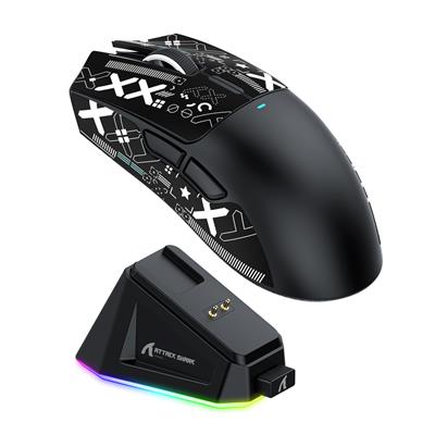 ATTACK SHARK X11 Wireless Gaming Mouse with Charging Dock (Black) 