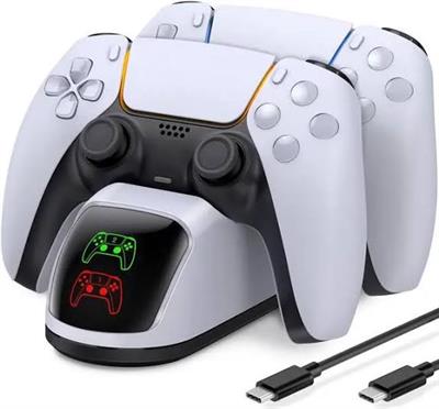 PS5 DualSense Controller Charging Dock with LED Indicator.
