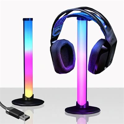 RGB Headphones Stand / Headset Holder USB with Remote Control 