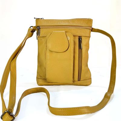 Leather Small Crossbody Mobile Bag