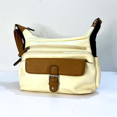 Classic Off-white Brown Shoulder Bag