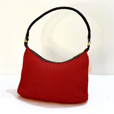 Red Wool shoulder Bag