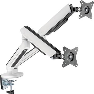 Twisted Minds Dual Premium Gaming Monitor Arm With RGB Lighting - White | TM-54-C012-W