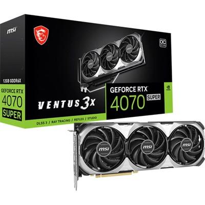 MSI GeForce RTX™ 4070 SUPER 12G VENTUS 3X OC Video Graphics Card