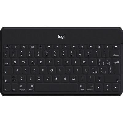 Logitech KEYS-TO-GO Ultra-light, Ultra-Portable Bluetooth Keyboard for iPhone, iPad, Apple TV and Mac - Black