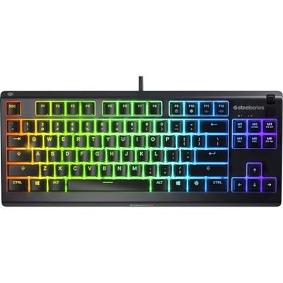 SteelSeries Apex 3 TKL RGB Gaming Keyboard Tenkeyless - Water & Dust Resistant - US English