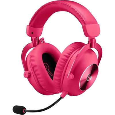 Logitech G PRO X 2 LIGHTSPEED Wireless Gaming Headset | Detachable Boom Mic - DTS: X Headphone 2.0 - PS5, PS4, Nintendo Switch - Pink