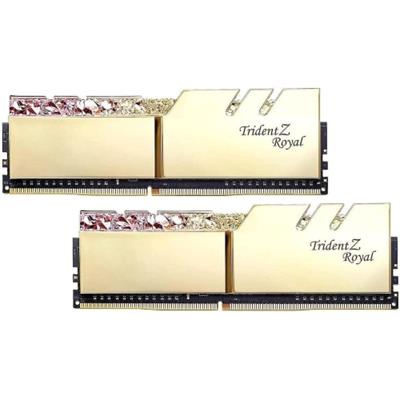 GSkill Trident Z Royal RGB 16GB (2x8GB) 3600MHz C18 DDR4 DRAM Desktop Memory - Gold