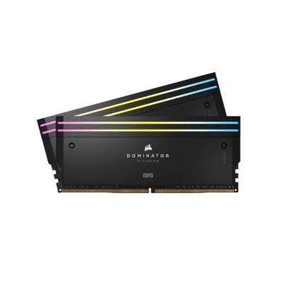 Corsair DOMINATOR® TITANIUM RGB 64GB (2x32GB) DDR5 DRAM 6000MT/s CL30 Intel XMP Memory Kit 