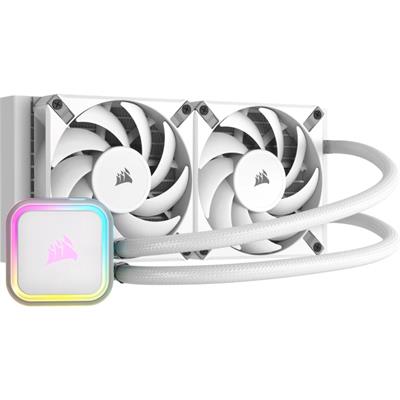 CORSAIR iCUE H100i RGB ELITE Liquid CPU Cooler - White