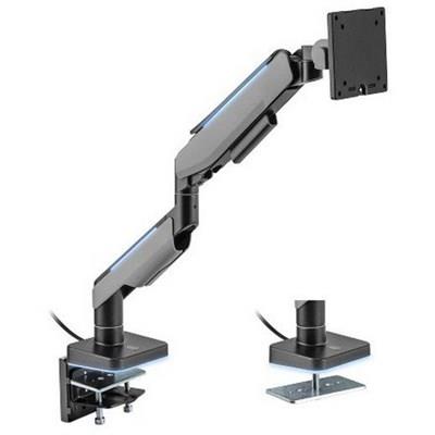 MXG HMA-12R Heavy Duty RGB Gaming Monitor Arm Matte Gray