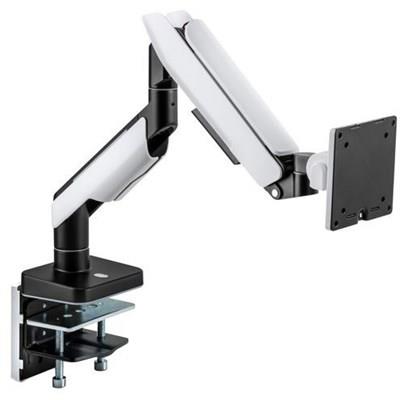 MXG HMA-12R Heavy Duty RGB Gaming Monitor Arm, Matte White