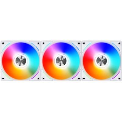 Lian Li UNI Fan AL120 RGB 120mm Daisy Chain UF-AL120-3W (White x 3)