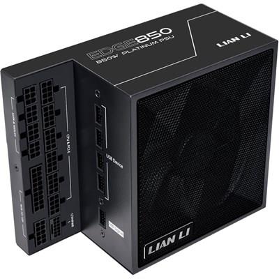 Lian Li EDGE 850W Full Modular Platinum PSU - 80 PLUS Platinum Efficiency - German EPCOS Bulk Capacitors - ATX 3.0, 3.1 Compliant - EG850 Black