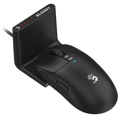 A4Tech Bloody R72 Pro Duo Dual Mode Wireless Gaming Mouse Black - 2.4GHz / USB Connection, 26000 CPI Resolution