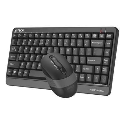 A4Tech FGS1110Q Fstyler 2.4G Quiet Key Wrist-Protect Combo Set Wireless Keyboard and Mouse - Grey