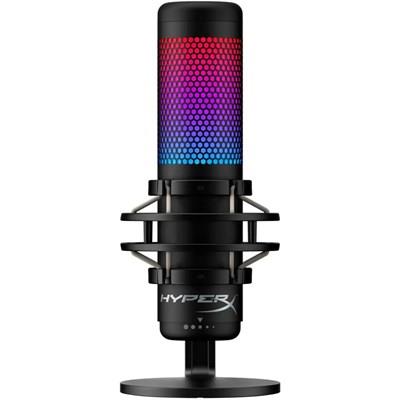 HyperX QuadCast S - USB Microphone - RGB Lighting 4P5P7AA - Anti-Vibration, Tap-to-Mute Sensor