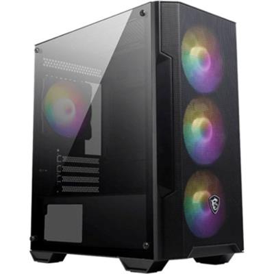 MSI MAG Forge M100A Mesh Certified Micro-ATX Tower Tempered Glass PC Case - Black