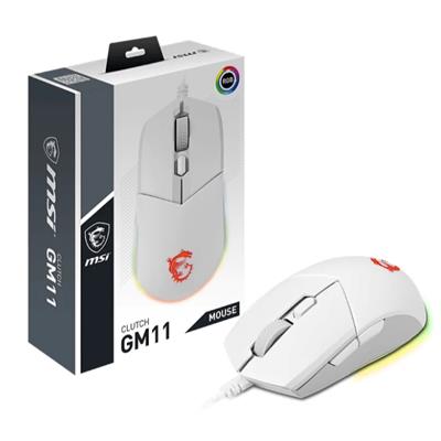 MSI CLUTCH GM11 Gaming Mouse - White