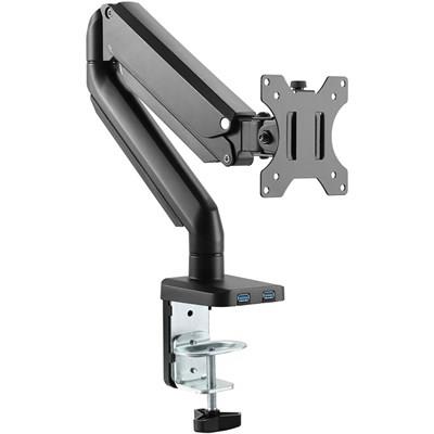 Twisted Minds Single Monitor Aluminum Slim Mechanical Spring Monitor Arm - Black