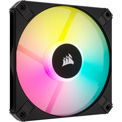 Corsair iCUE AF120 RGB SLIM 120mm PWM Fluid Dynamic Bearing Fan — Black Single Pack CO-9050162-WW