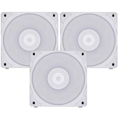 Lian Li UNI Fan P28 120mm Daisy-Chain PWM Case Fan with Controller | White - UF-P28120-3W, 3-Pack | Noise-Optimized | Performance-Oriented Fan