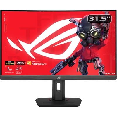 ASUS ROG Strix XG32WCMS 32” 1440P USB-C Curved HDR400 Gaming Monitor - QHD (2560x1440), 280Hz, 1ms, Fast VA, Extreme Low Motion Blur Sync, DisplayWidget, Tripod Socket, AI Gaming, VESA DisplayHDR 400, FreeSync Premium