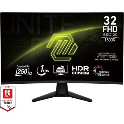 MSI MAG 32C6X Curved Gaming Monitor | 32" VA FHD 250Hz OC 1ms HDR Ready Adaptive-Sync AI Vision