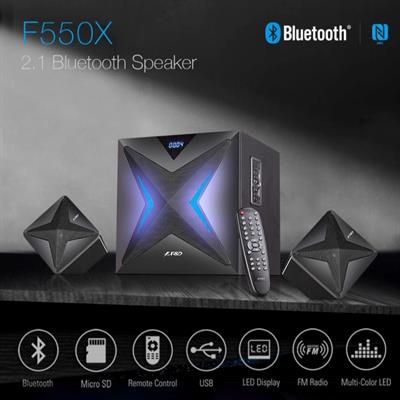  F&D F550X 112W 2.1 Channel Bluetooth Multimedia Speakers with Subwoofer