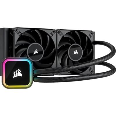 CORSAIR iCUE H100i RGB ELITE Liquid CPU Cooler - Black