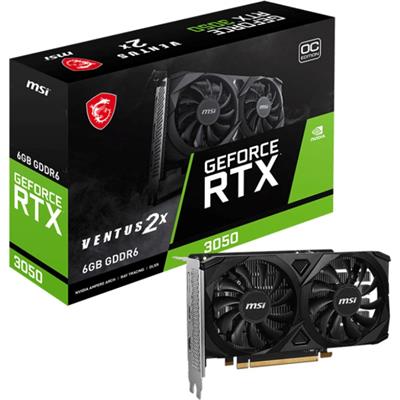 MSI GeForce RTX 3050 VENTUS 2X E 6GB OC Video Graphics Card
