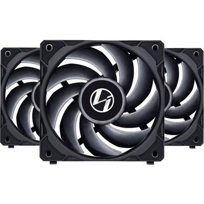 Lian Li UNI Fan P28 120mm Daisy-Chain PWM Case Fan with Controller | Black - UF-P28120-3B, 3-Pack | Noise-Optimized | Performance-Oriented Fan 