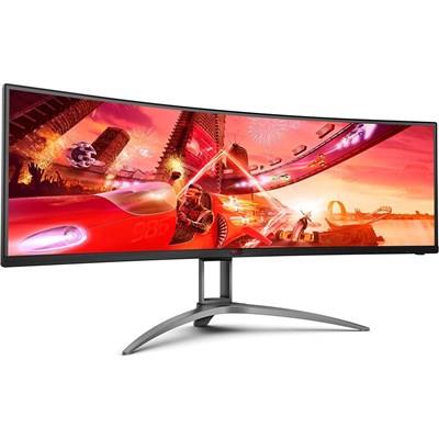 AOC AGON AG493UCX2 Super Wide Curved Gaming Monitor - 48.8" - Dual QHD - VA 165Hz - 1ms - Freesync Premium Pro - 1800R - USB-C - DisplayHDR 400 - KVM