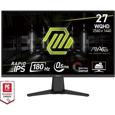 MSI MAG 275QF 27" Gaming Monitor Rapid IPS WQHD 180Hz Adaptive-Sync 0.5ms HDR Ready