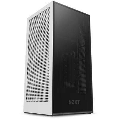 NZXT H1 - 15.6-Liter Mini-ITX Tempered Glass Casing - White - CA-H16WR-W1-UK