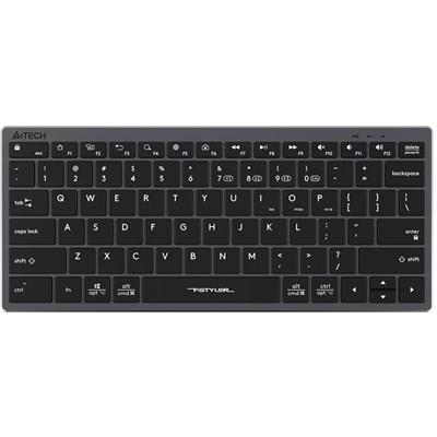 A4tech Fstyler FBX51C Dual Mode Bluetooth / 2.4G Wireless Compact Rechargeable Keyboard | Grey