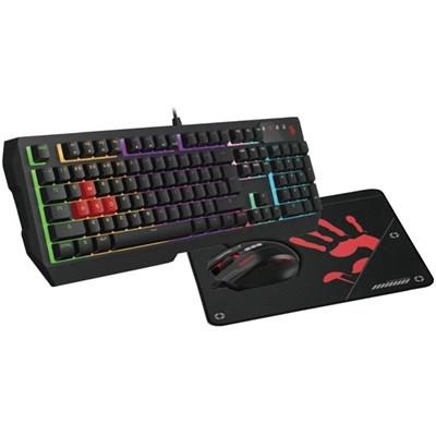 Bloody B1700 NEON Gaming Desktop Keyboard Mouse Black