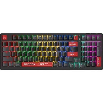 A4Tech Bloody WS98 Dual-Core Wireless Mechanical Keyboard, Sports Red, RGB Backlit, BLMS Engineered Mechanical Switch