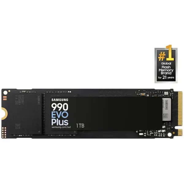 Samsung 990 EVO Plus Gen4 NVMe SSD 1TB | MZ-V9S1T0 | 7,250 MB/s