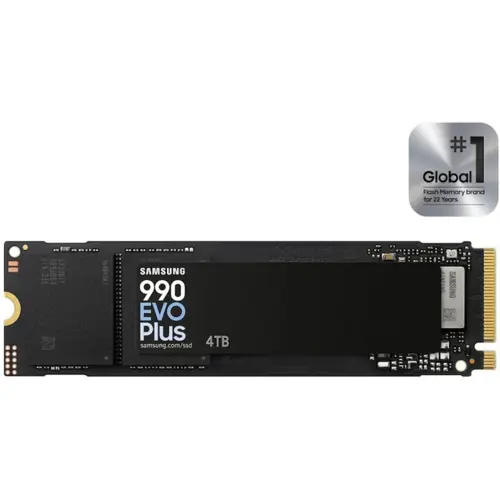 Samsung 990 EVO Plus 4TB NVMe SSD - 7,250MB/s, PCIe Gen4, M.2 2280 