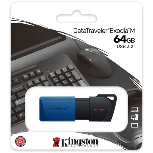 Kingston DataTraveler Exodia M USB Flash Drive 64GB USB 3.2 | DTXM/64GB