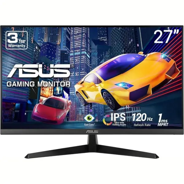 Asus VY279HGR 27" Gaming Monitor | Eye Care FHD 120Hz IPS 1ms, Eye Care Plus technology, Blue Light Filter